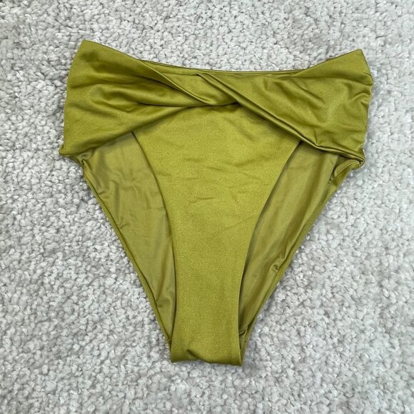 Agua Bendita Lily Bikini Bottom Green NEW - Picture 1 of 6